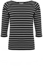 Classic Black Striped Sleeved Top