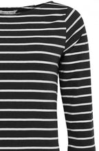 Classic Black Striped Sleeved Top