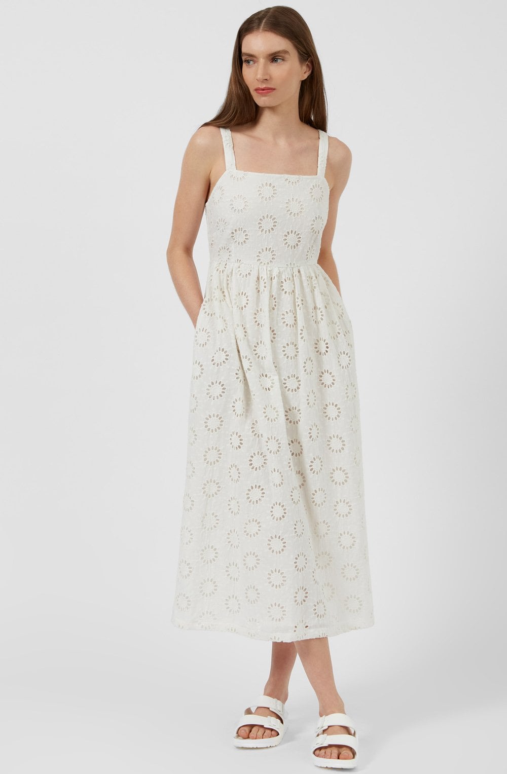 Milk Daisy Cut Out Midi Dress