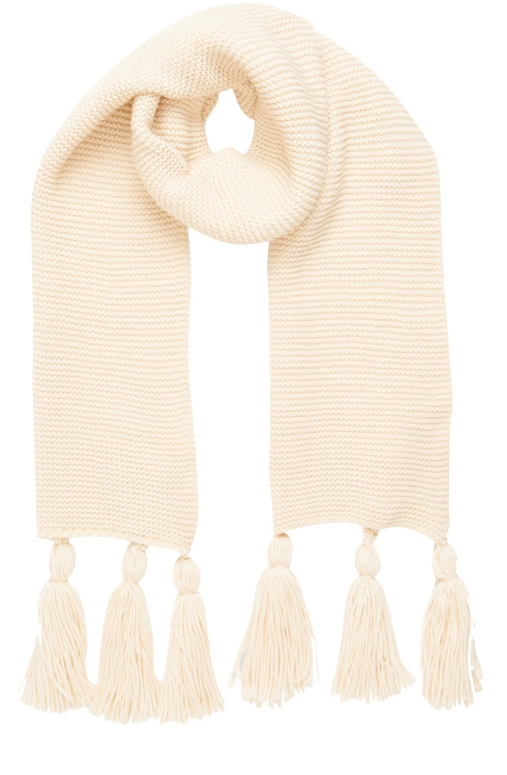 Milk Oversized Tassel Scarf