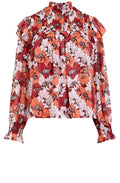 Retro Poppy Smocked Top