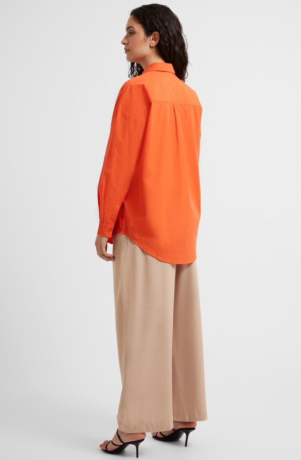 Sunset Orange Oversized Shirt
