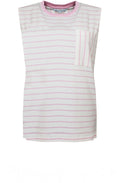 White Blossom Sleeveless Top