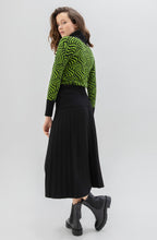Green and Black Marbled Roll neck Jumper