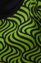 Green and Black Marbled Roll neck Jumper