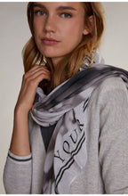 Grey & Black Oui Design Scarf