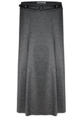 Grey Knee Length Skirt