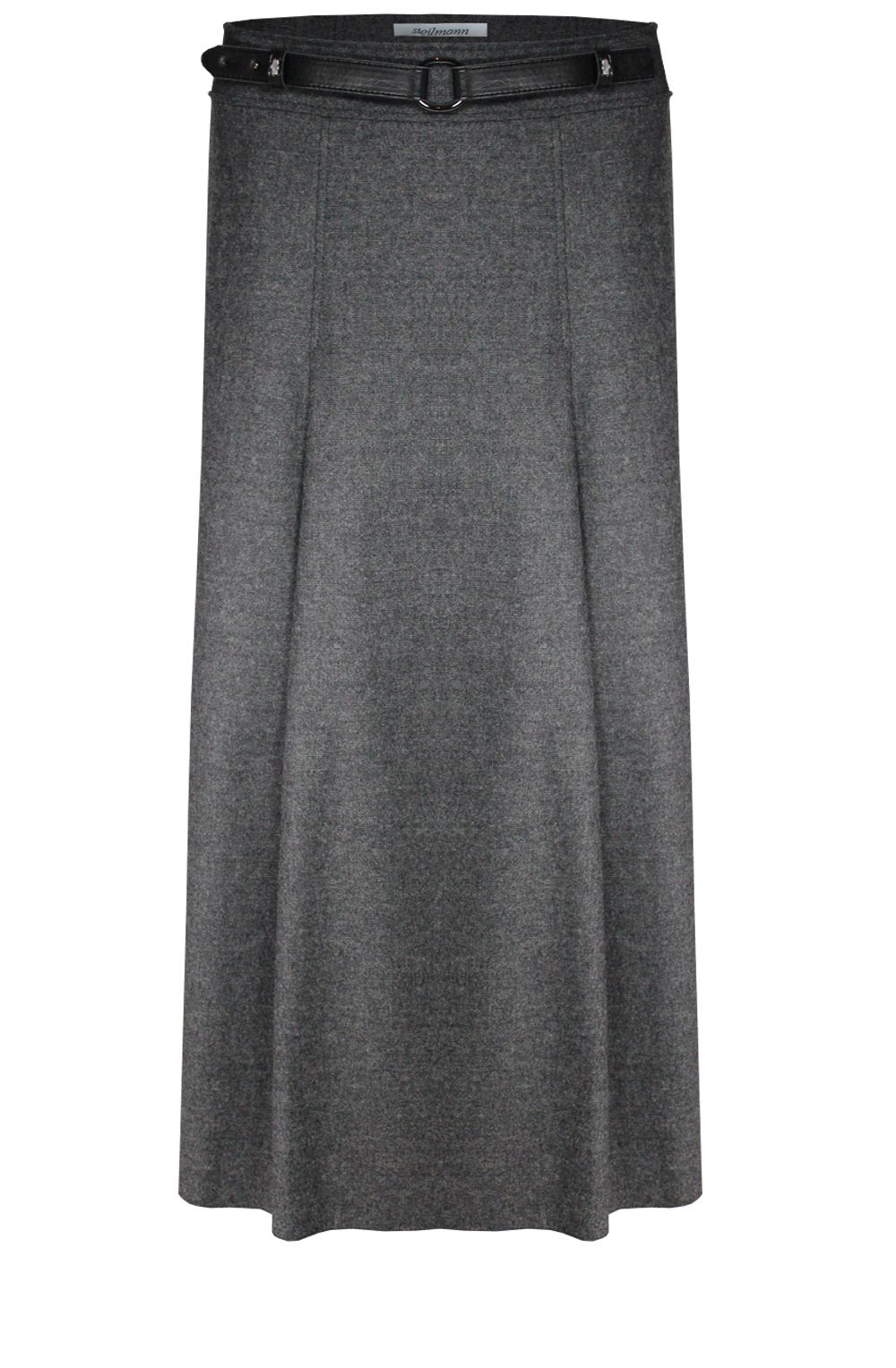 Grey Knee Length Skirt