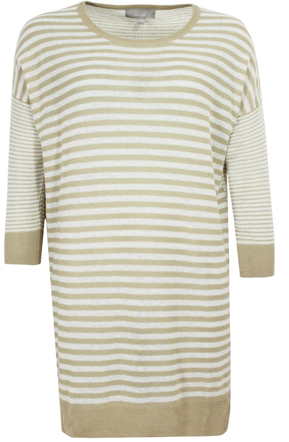 Long Line Striped Knit Tunic
