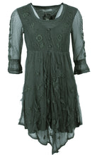 Lace dress dark khaki