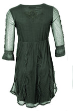 Lace dress dark khaki