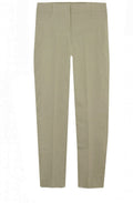 Beige Slim Leg Cropped Trousers