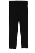 Black Slim Fit Cropped Trousers