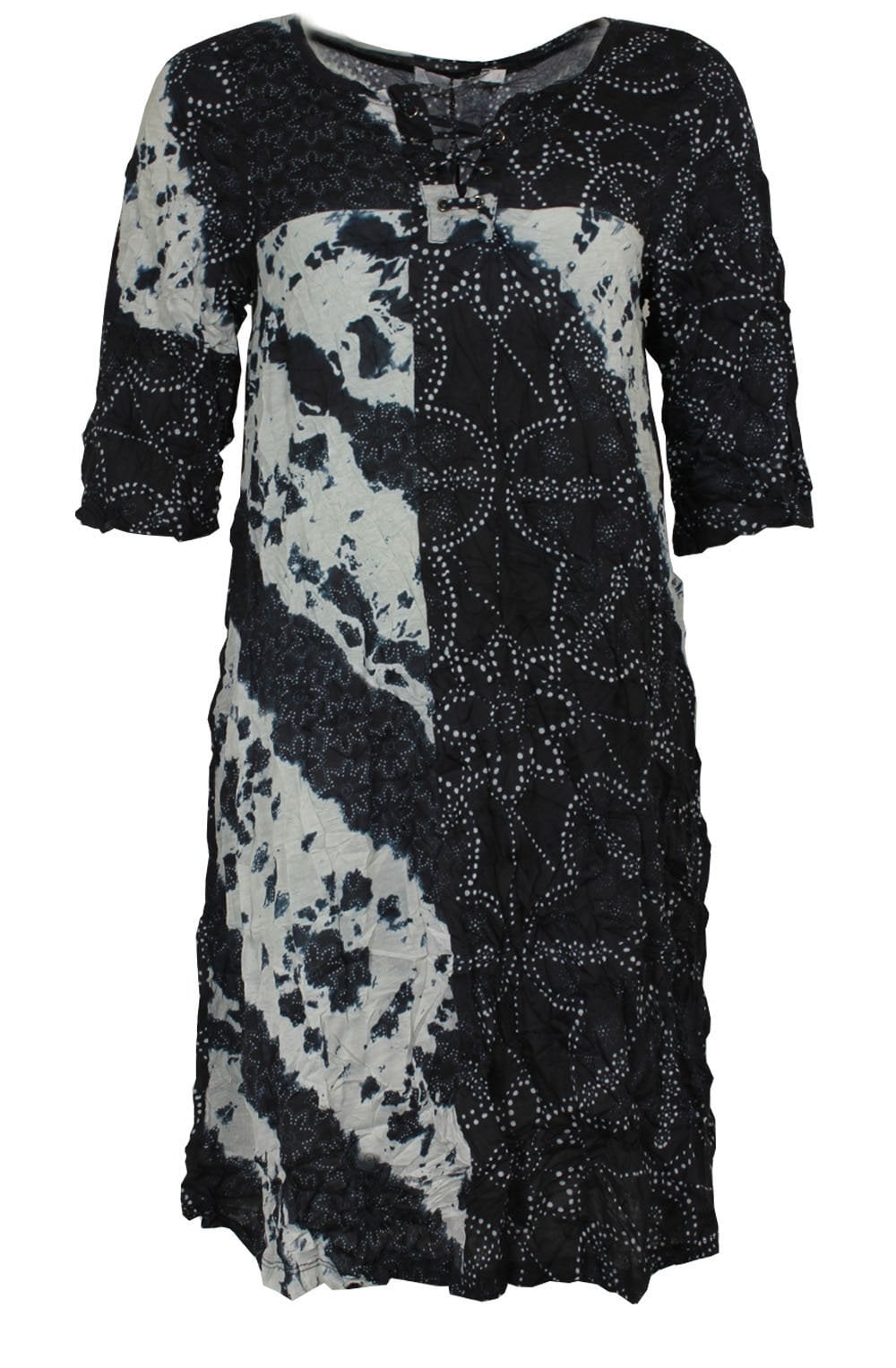 Crushed Effect Tie Dye Dress