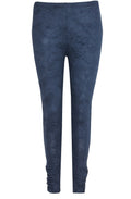 Indigo Crushed Effect Leggings