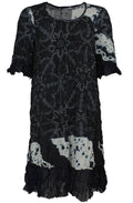 Patterned Crushed Jersey Dress