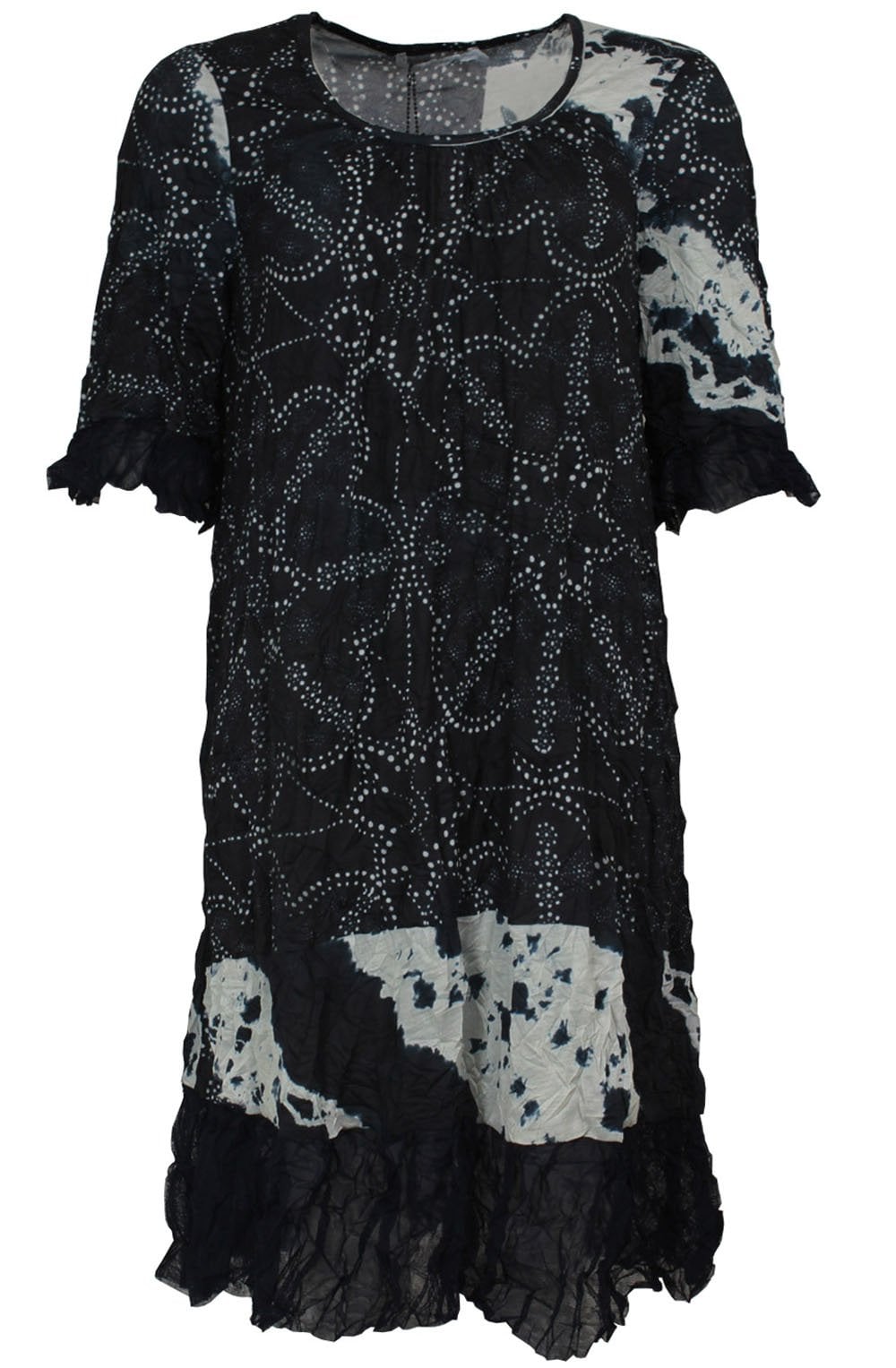 Patterned Crushed Jersey Dress