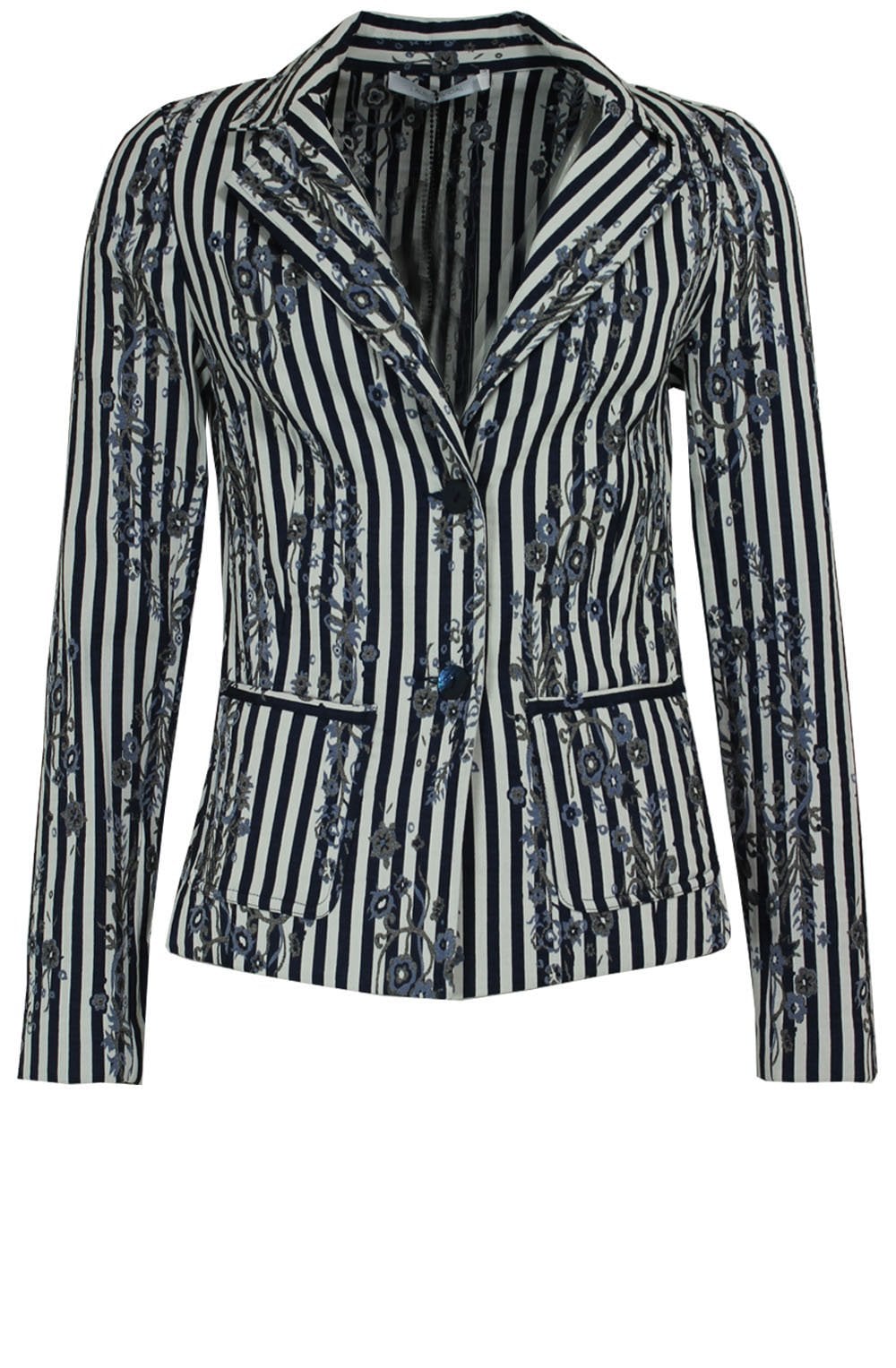 Striped Floral Jacket