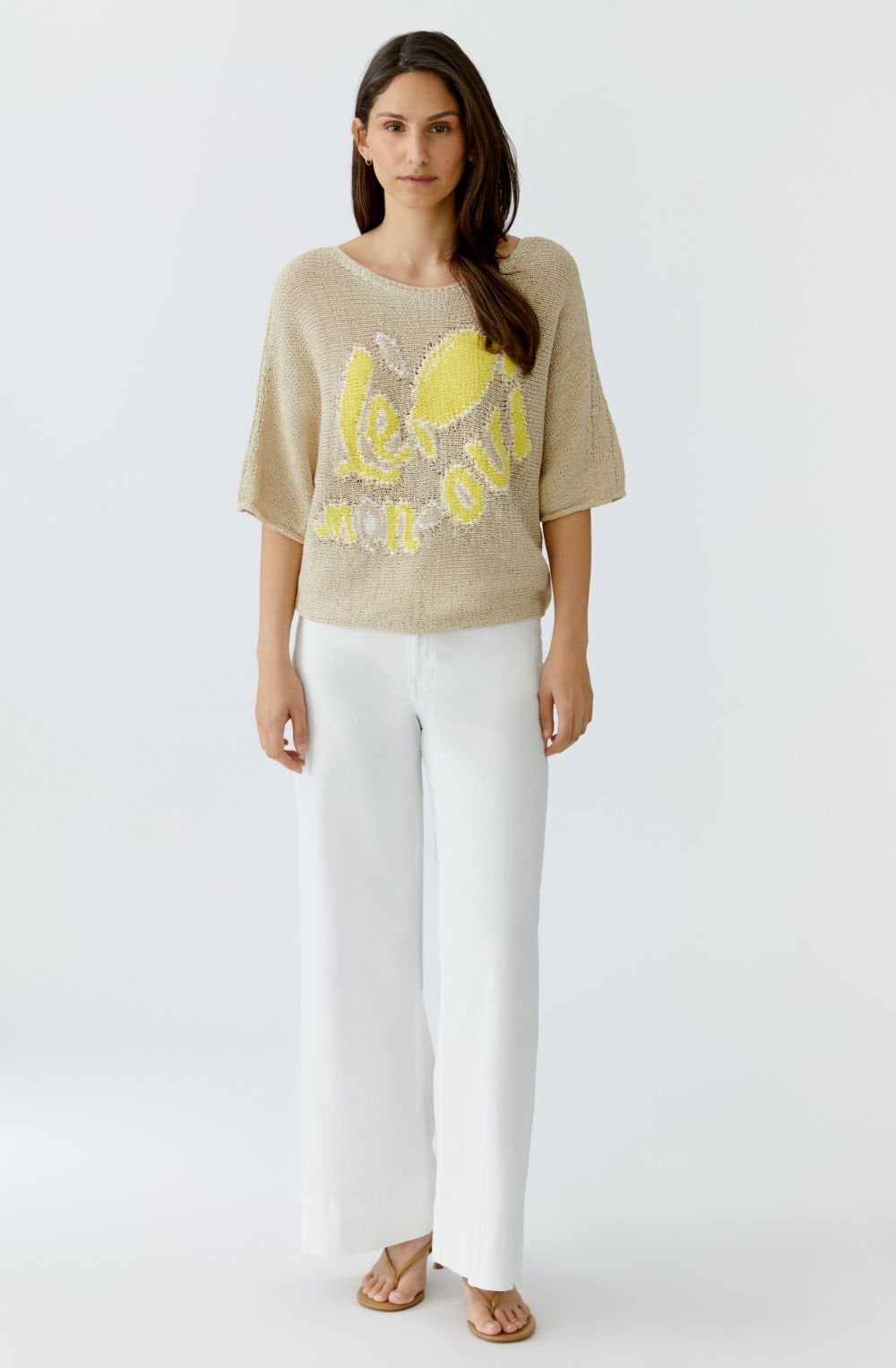 Lemon Oui Ribbon Knit Summer Pullover