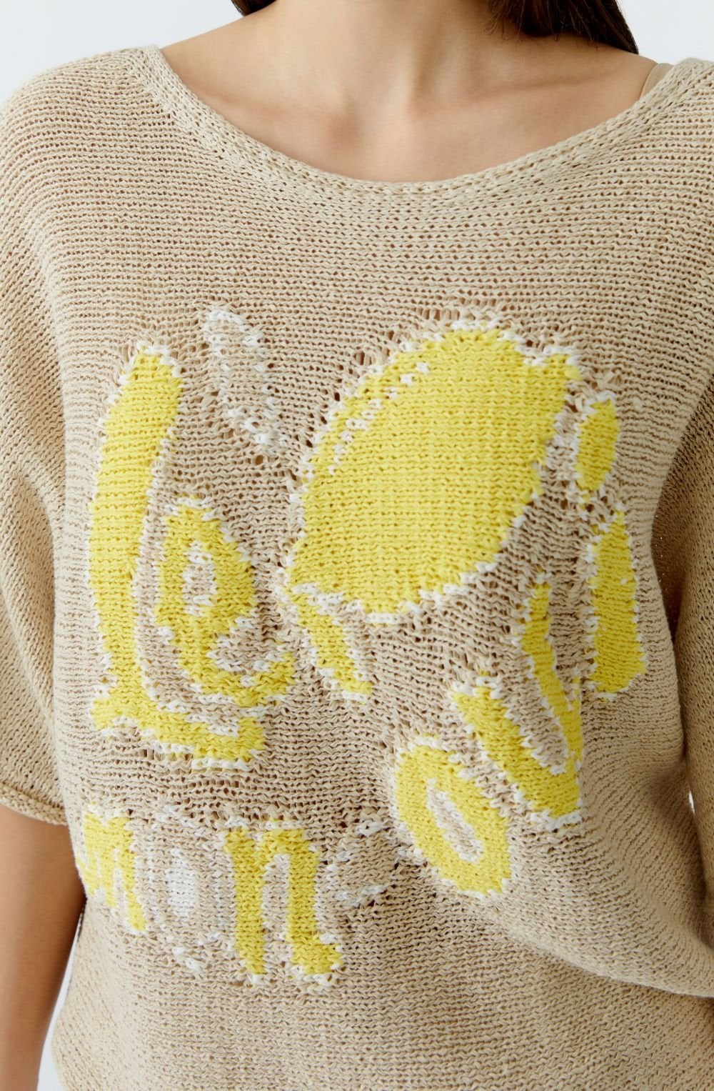 Lemon Oui Ribbon Knit Summer Pullover