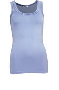 Light Blue Jersey Vest Top