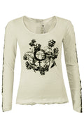 Long sleeve crinkle top