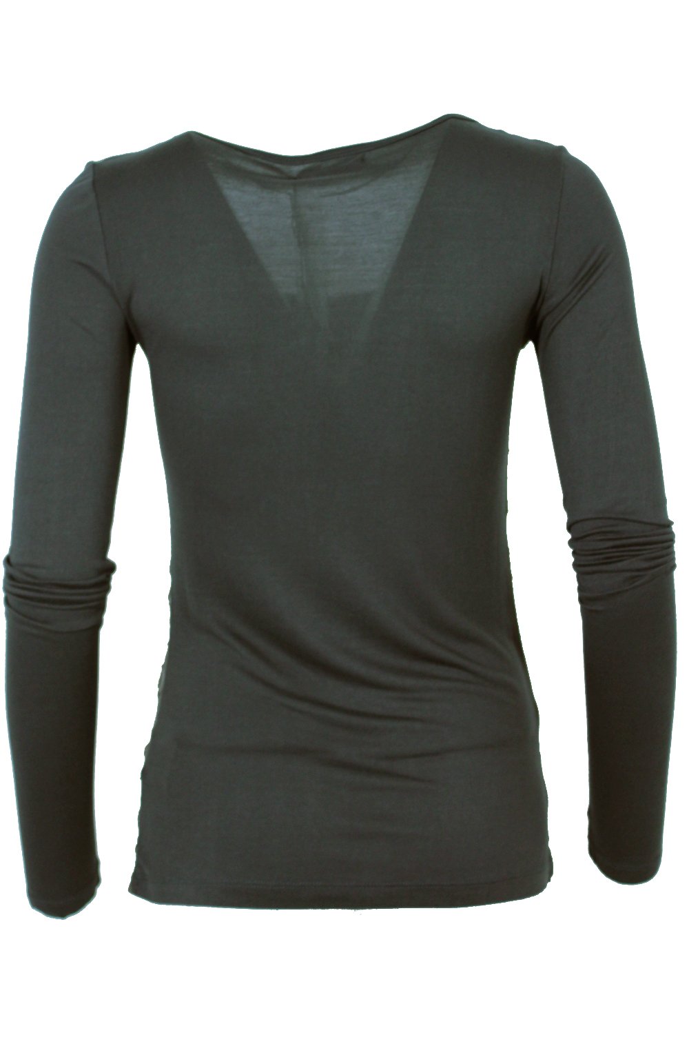 Long sleeve lace top graphite