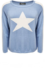 Baby Blue and Off White Star Design Jumper