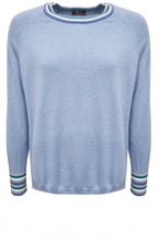 Baby Blue Striped Cuffs Jumper
