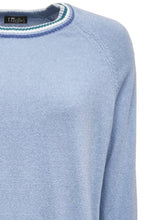 Baby Blue Striped Cuffs Jumper