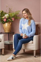 Blue Cashmere Star Jumper