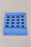 Blue Cashmere Star Scarf