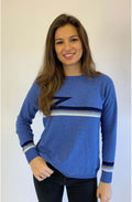 Blue Stripe Design Jumper