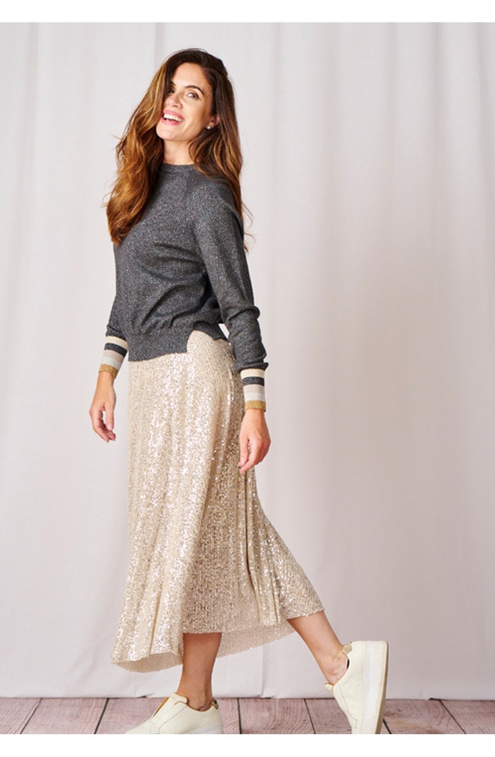 Champagne Sequin Skirt