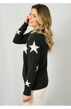 Charcoal Scattered Stars Cashmere Jumper