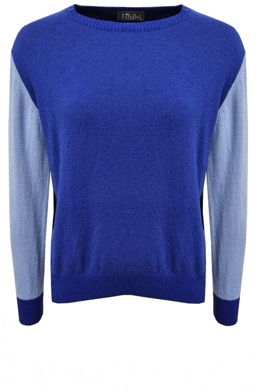 Cobalt Blue Colour Block Jumper