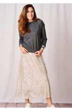 Gunmetal Sparkle Fine Knit Jumper