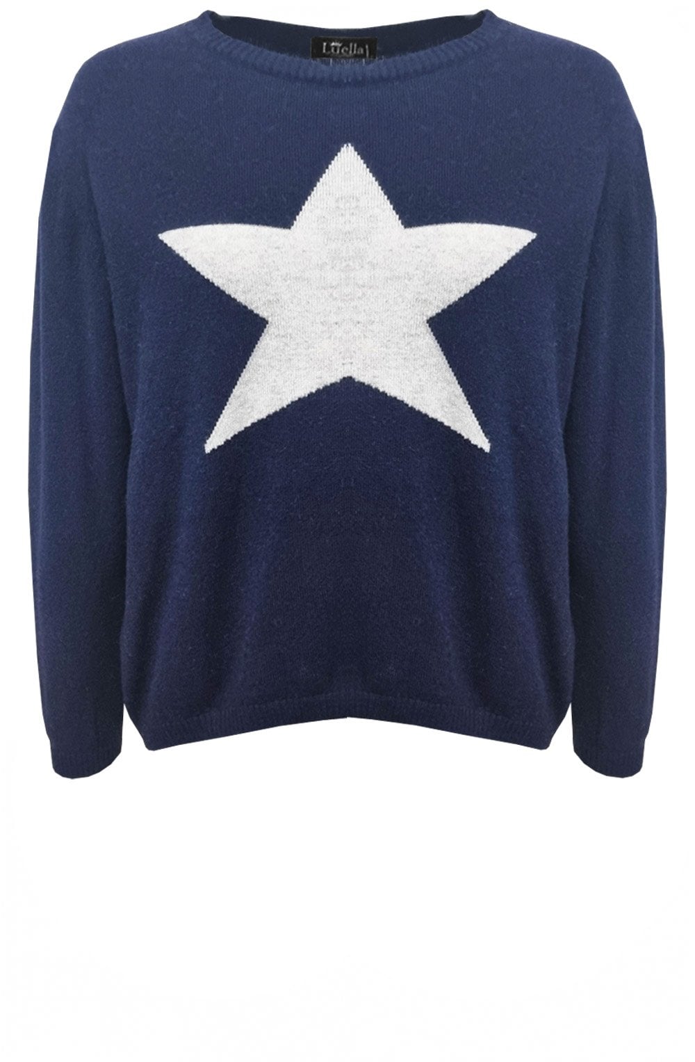 Navy and Silver Star Design Jumper