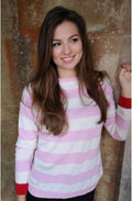 Pale Pink Striped Jumper