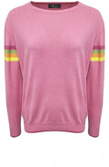 Pink Jumper with Stripe Details