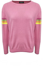 Pink Jumper with Stripe Details