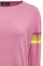 Pink Jumper with Stripe Details