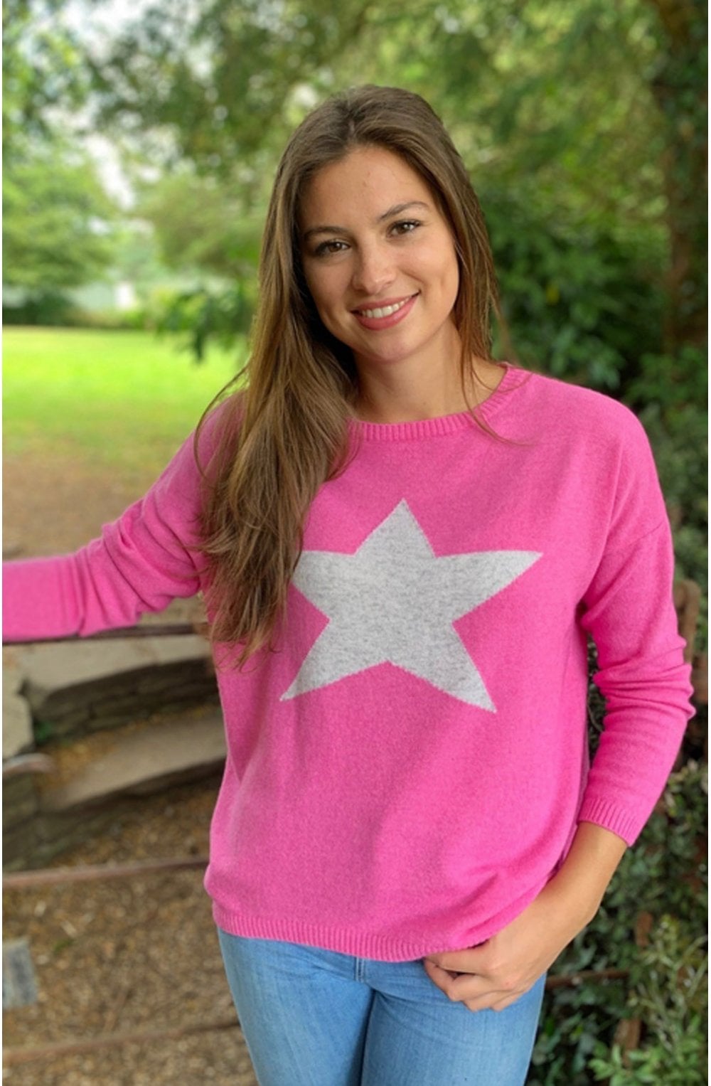Pink Star Jumper