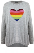 Rainbow Heart Jumper