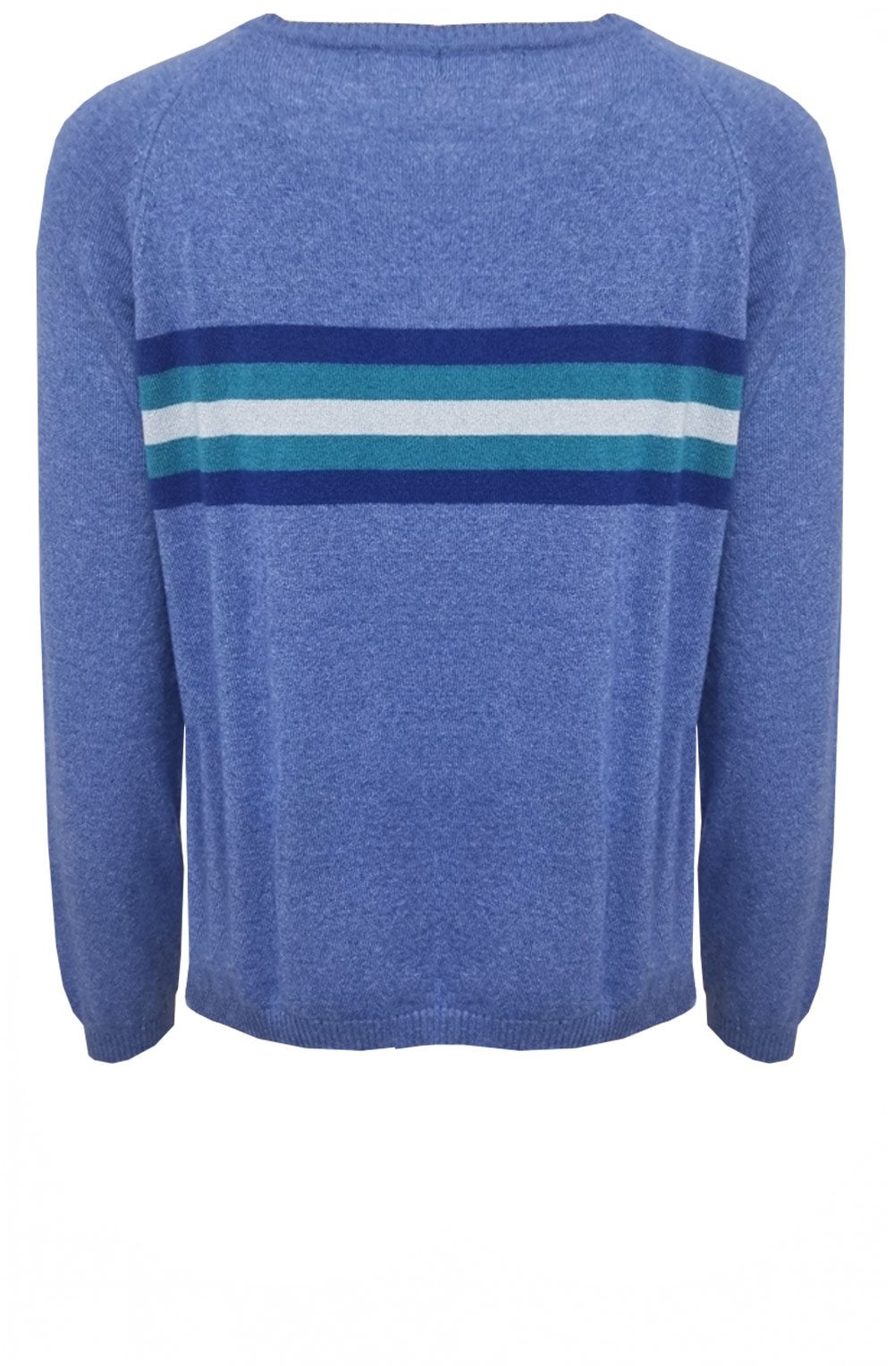 Sea Blue Cashmere Stripe Jumper