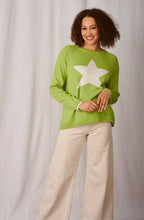 Sparkle Lime Star Design Jumper
