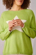 Sparkle Lime Star Design Jumper
