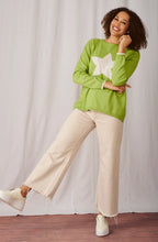 Sparkle Lime Star Design Jumper