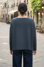 Alison Anthracite Staggered Hem Jumper