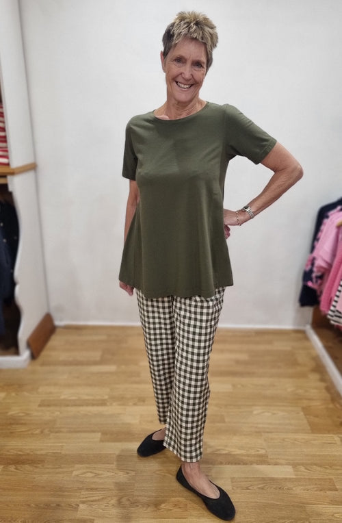 Atollo Alga Green A Line Jersey T Shirt